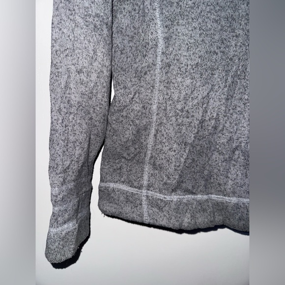 The North Face Knit Collared Zip Up Jacket Grey Polyester Women’s Size Large - Picture 7 of 14